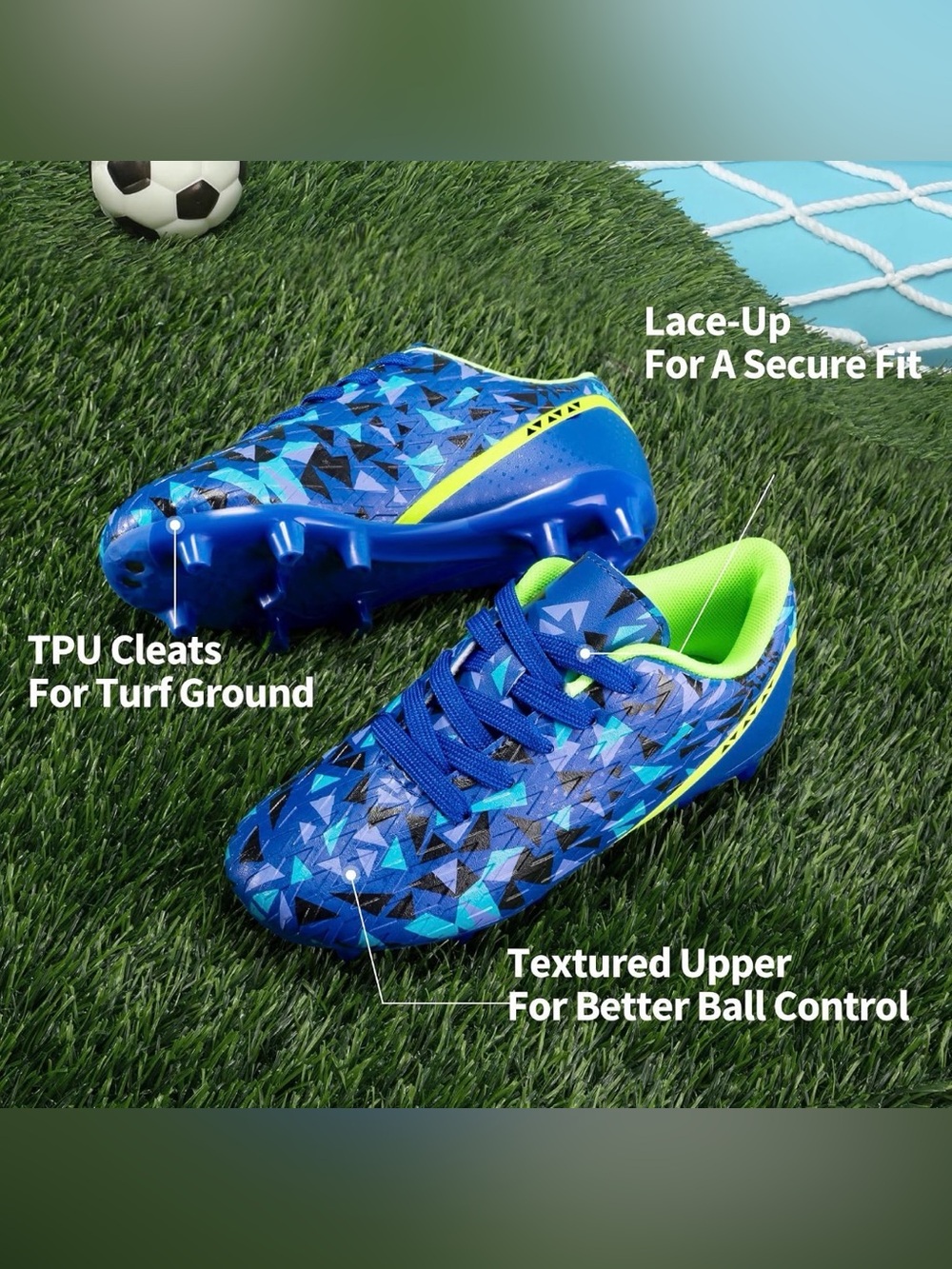 NWT Kids Youth Soccer Cleats Size 4.5 US / 37 EU / 3.5 UK
